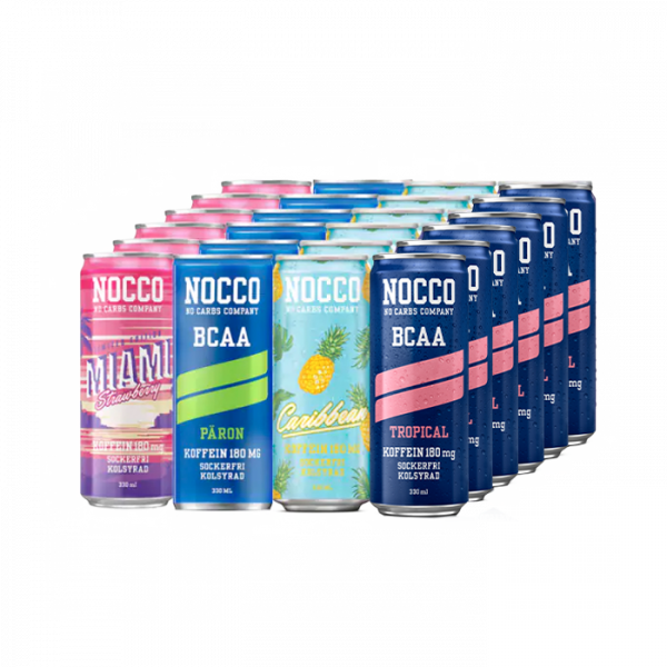 Bild av 24 x NOCCO BCAA, 330 ml, Mixade smaker